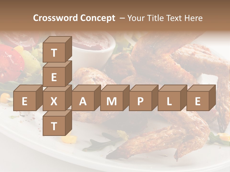 Condiment White Meat PowerPoint Template