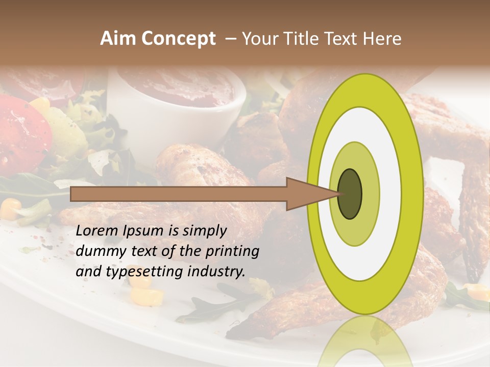 Condiment White Meat PowerPoint Template