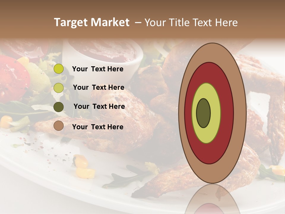 Condiment White Meat PowerPoint Template