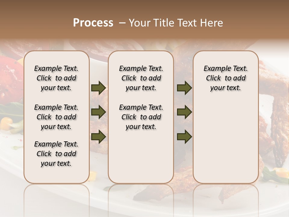 Condiment White Meat PowerPoint Template