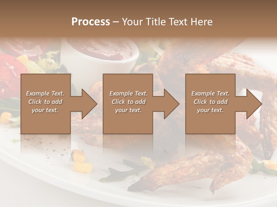 Condiment White Meat PowerPoint Template