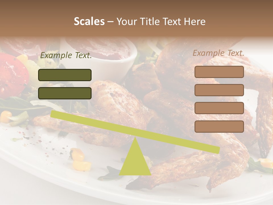 Condiment White Meat PowerPoint Template