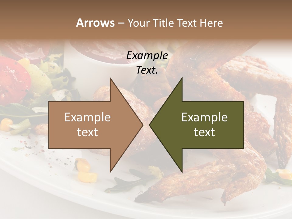 Condiment White Meat PowerPoint Template