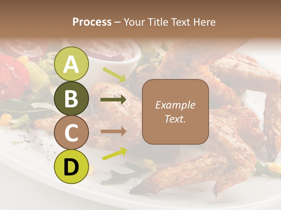 Condiment White Meat PowerPoint Template