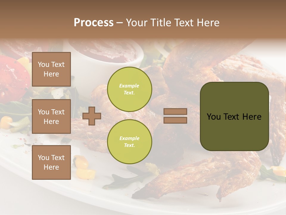 Condiment White Meat PowerPoint Template
