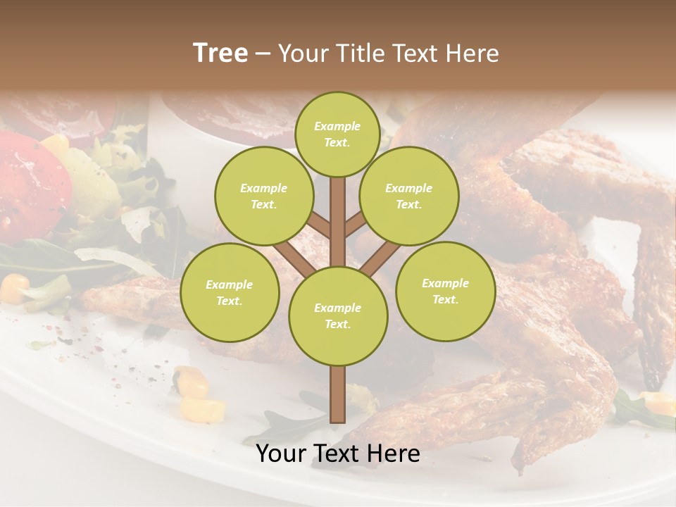 Condiment White Meat PowerPoint Template