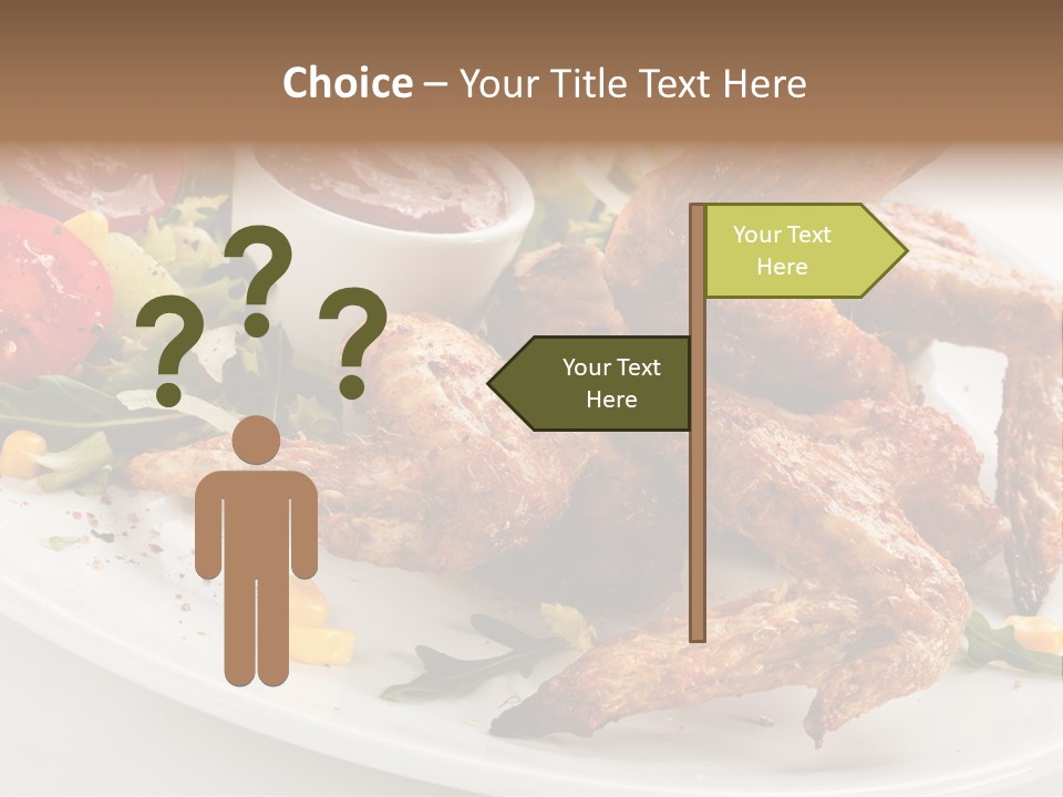 Condiment White Meat PowerPoint Template