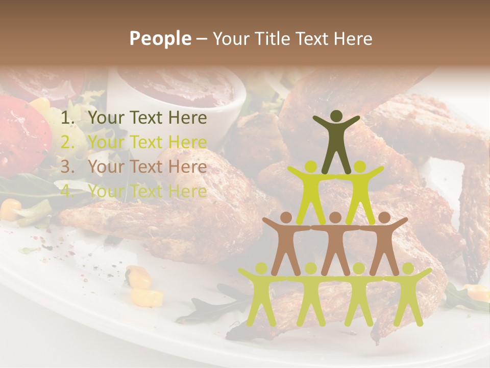 Condiment White Meat PowerPoint Template
