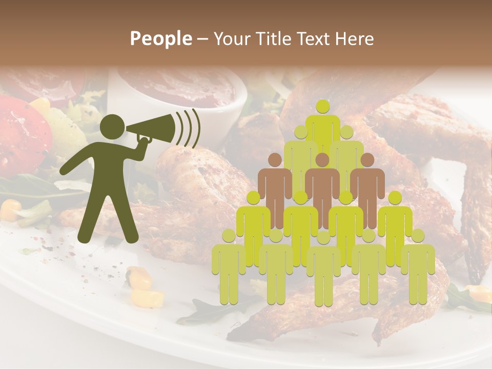 Condiment White Meat PowerPoint Template