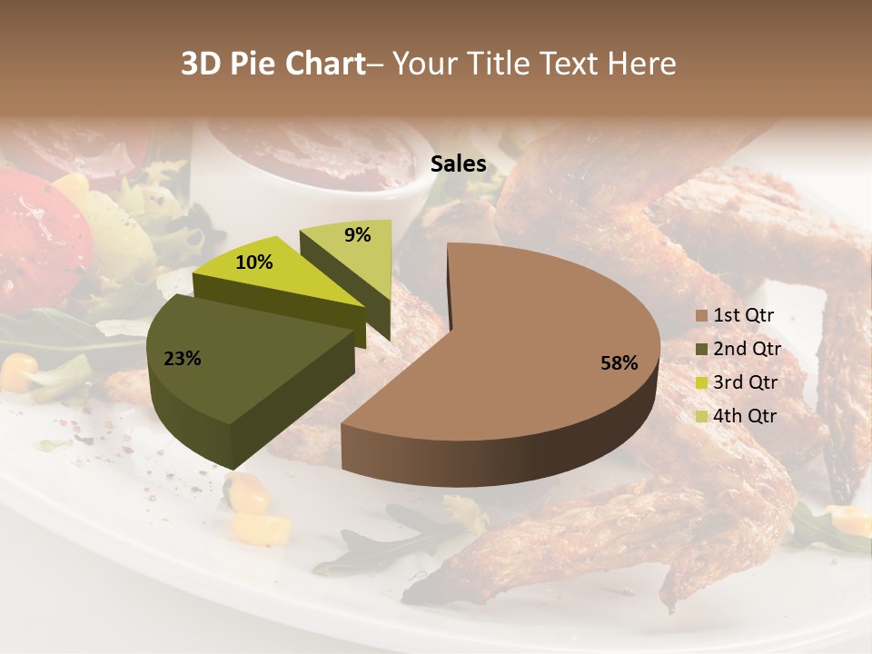 Condiment White Meat PowerPoint Template