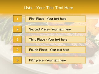 Object Beef Barbecue PowerPoint Template