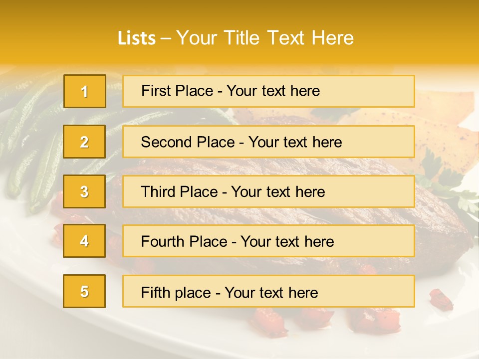 Object Beef Barbecue PowerPoint Template