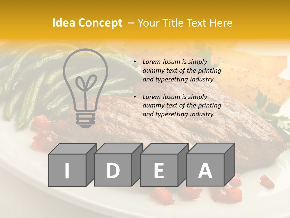 Object Beef Barbecue PowerPoint Template