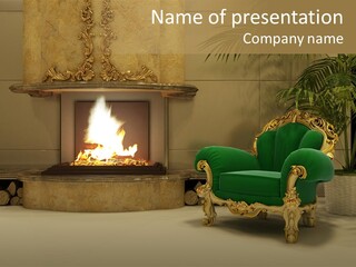 Ancient Frame Design PowerPoint Template