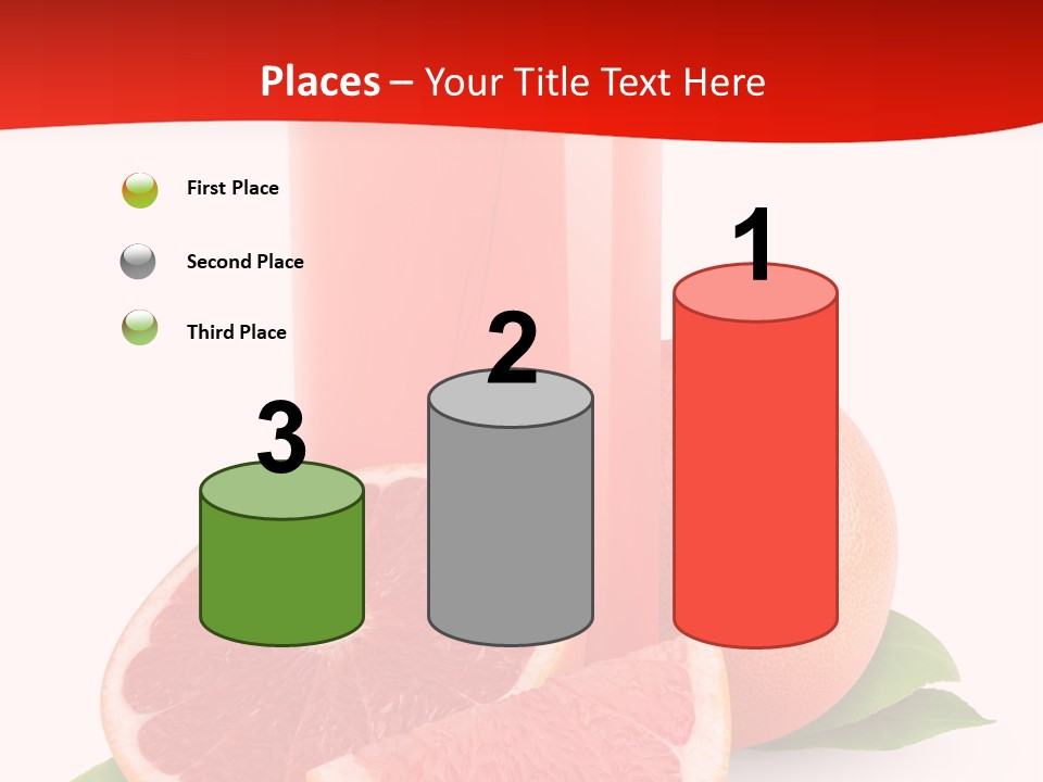 Refreshment Straw Fresh PowerPoint Template