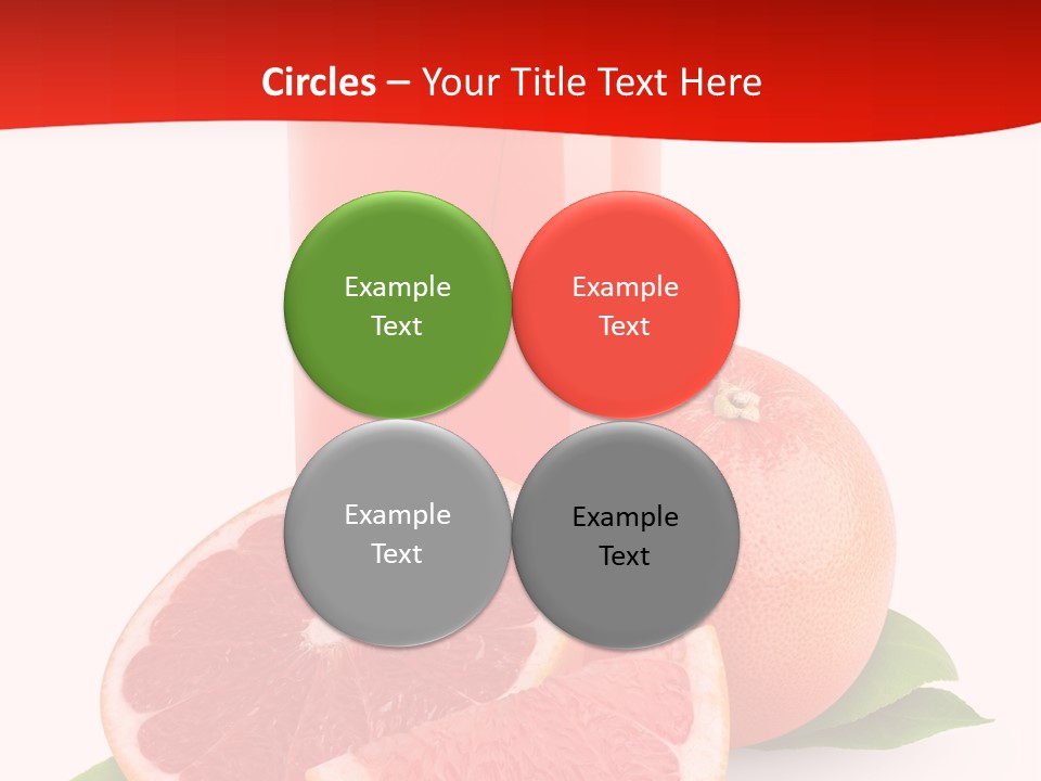 Refreshment Straw Fresh PowerPoint Template