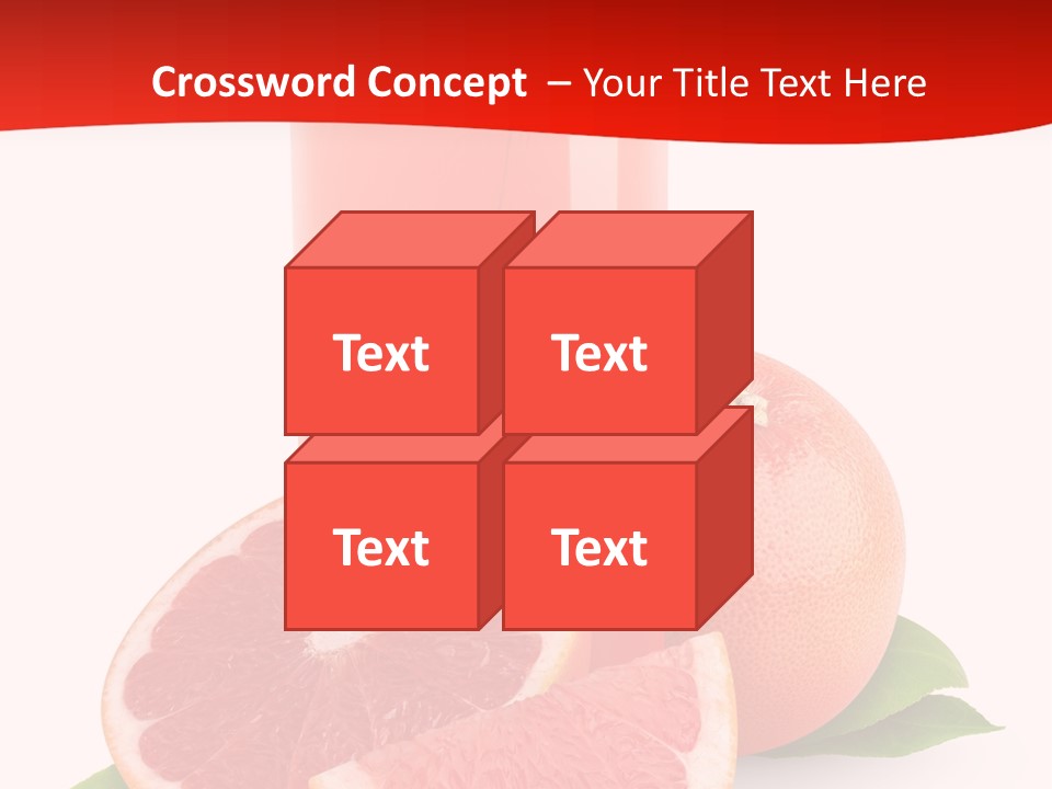 Refreshment Straw Fresh PowerPoint Template