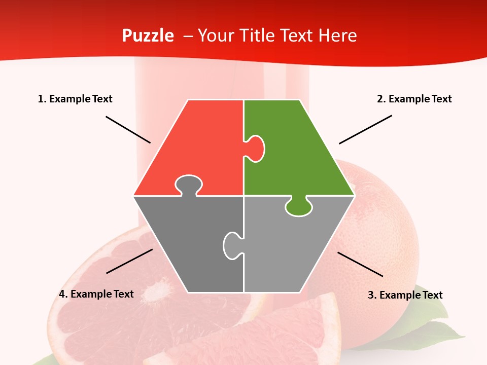 Refreshment Straw Fresh PowerPoint Template