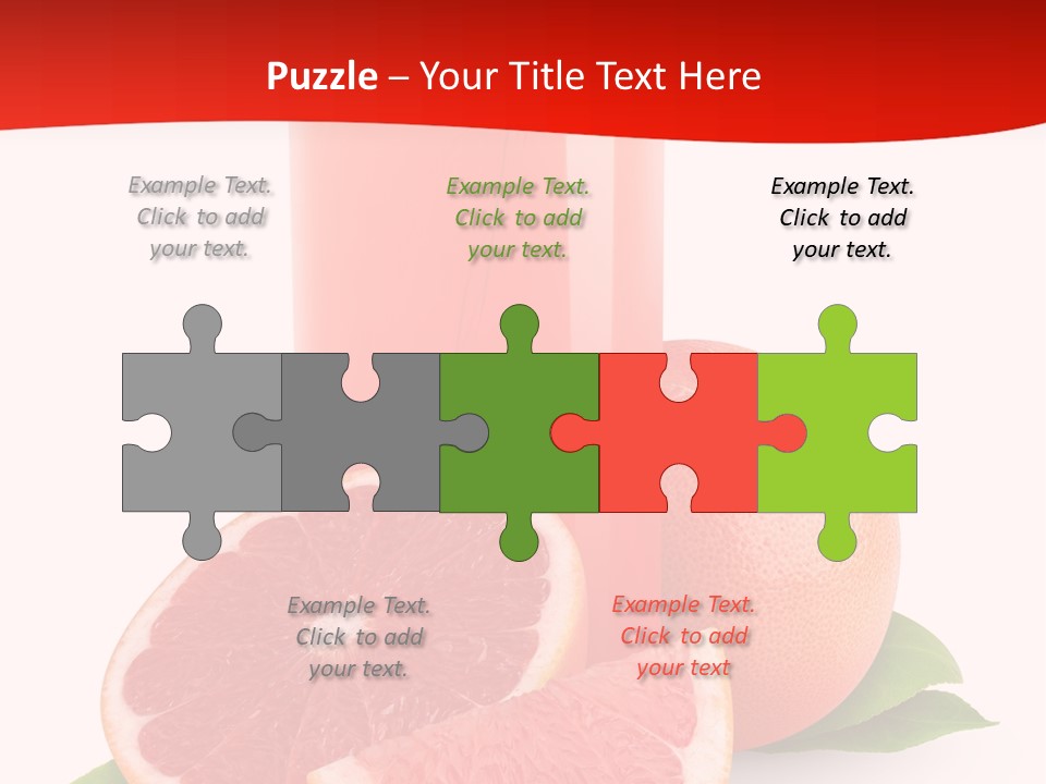 Refreshment Straw Fresh PowerPoint Template