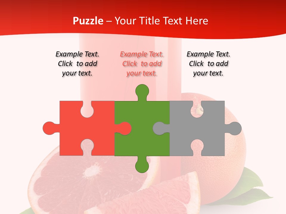 Refreshment Straw Fresh PowerPoint Template