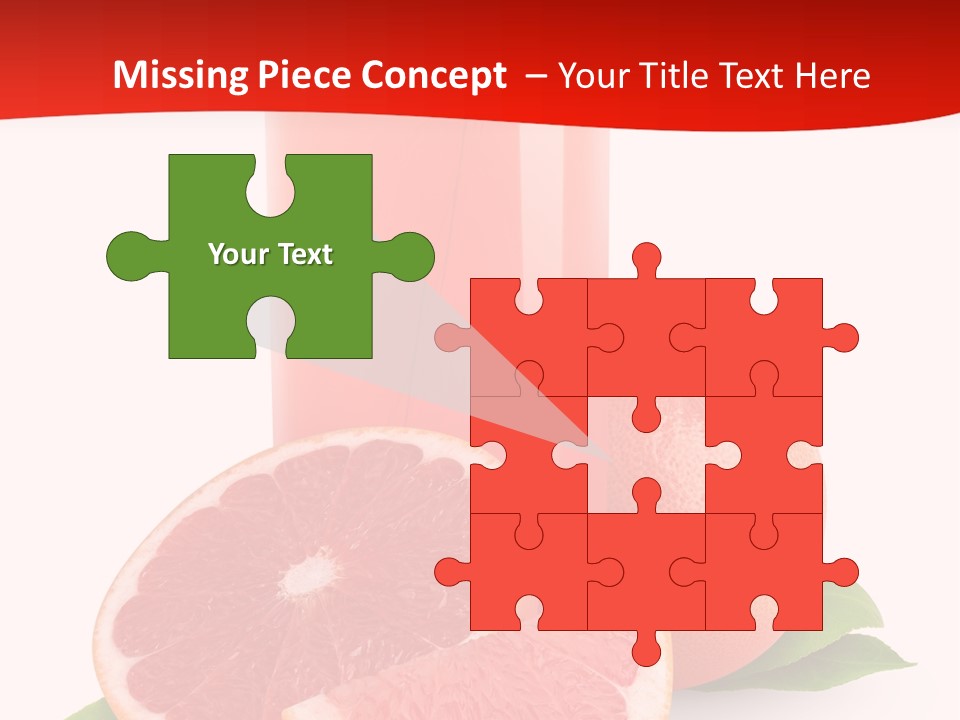 Refreshment Straw Fresh PowerPoint Template