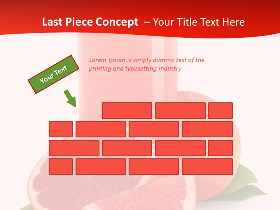 Refreshment Straw Fresh PowerPoint Template