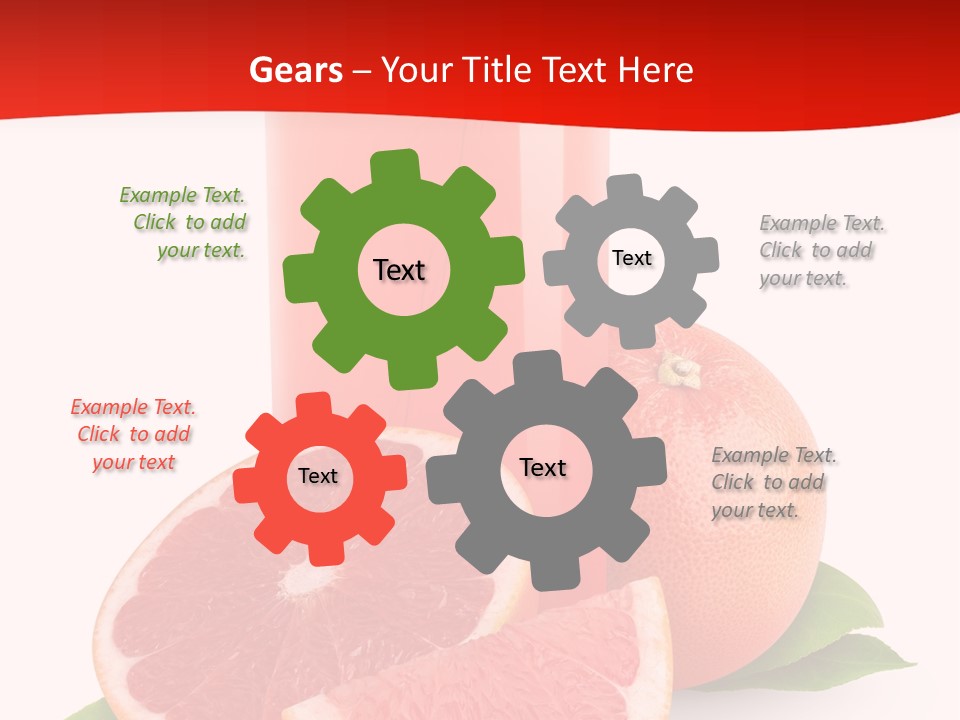 Refreshment Straw Fresh PowerPoint Template