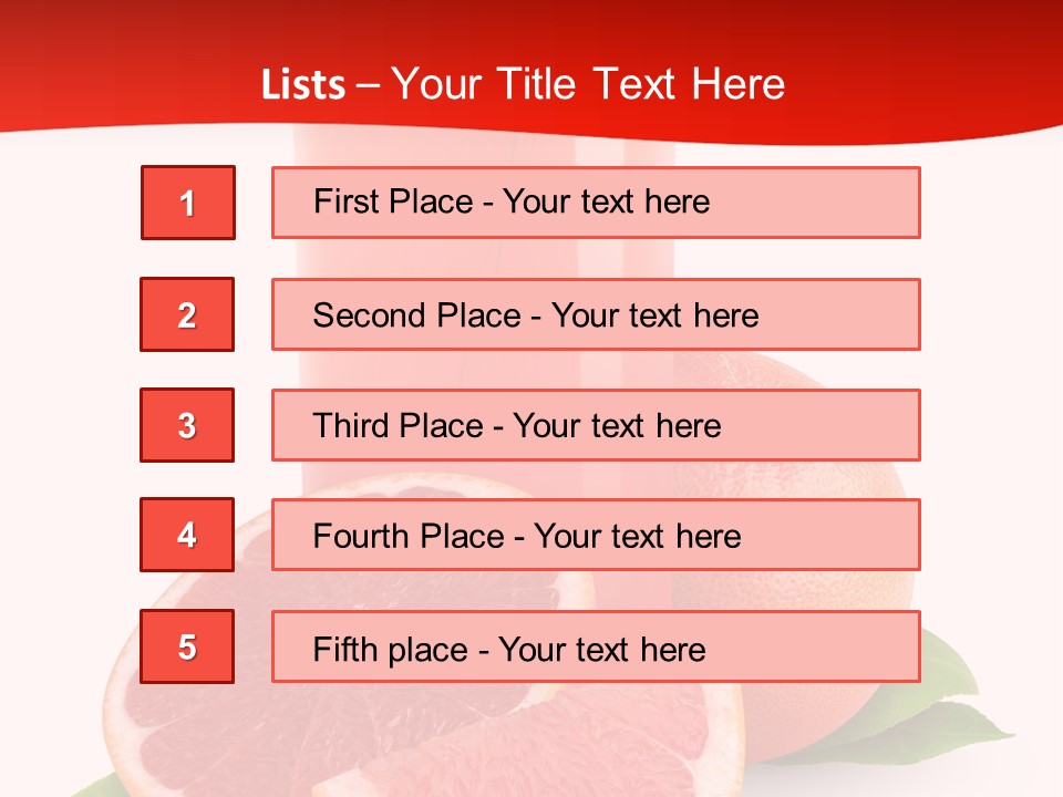 Refreshment Straw Fresh PowerPoint Template