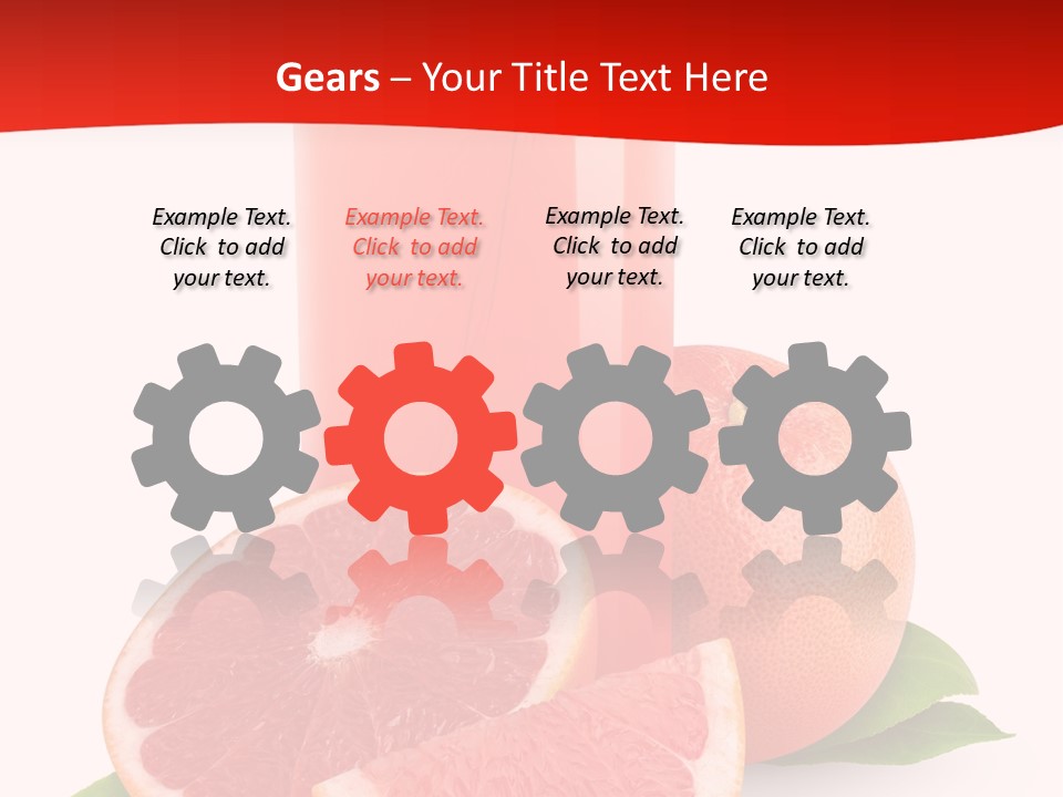 Refreshment Straw Fresh PowerPoint Template