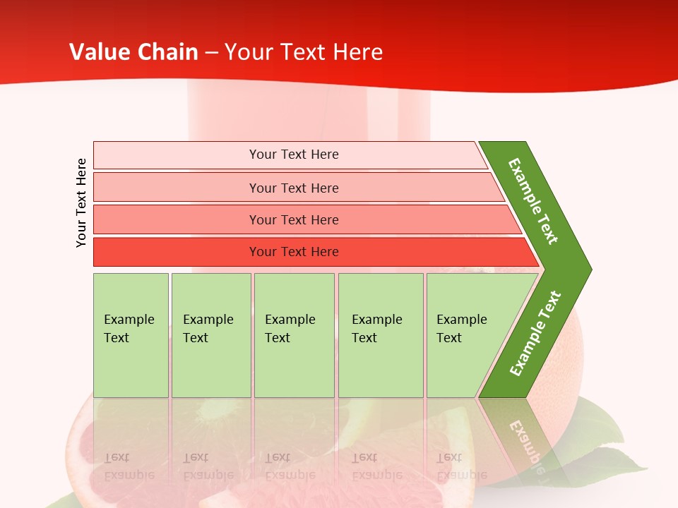 Refreshment Straw Fresh PowerPoint Template