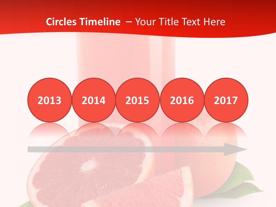 Refreshment Straw Fresh PowerPoint Template