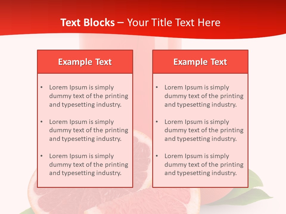 Refreshment Straw Fresh PowerPoint Template