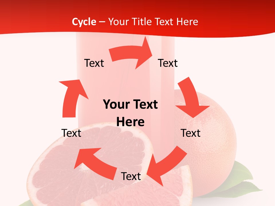 Refreshment Straw Fresh PowerPoint Template