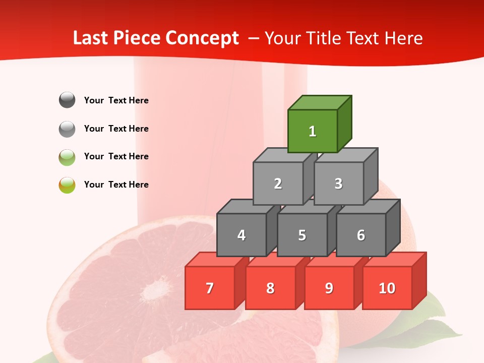 Refreshment Straw Fresh PowerPoint Template