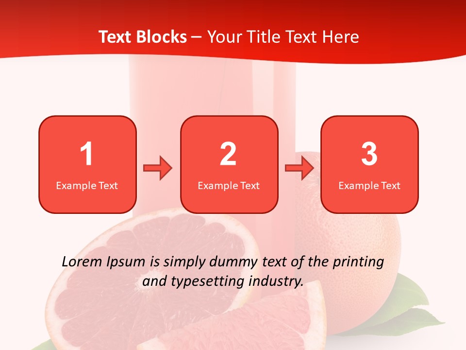 Refreshment Straw Fresh PowerPoint Template