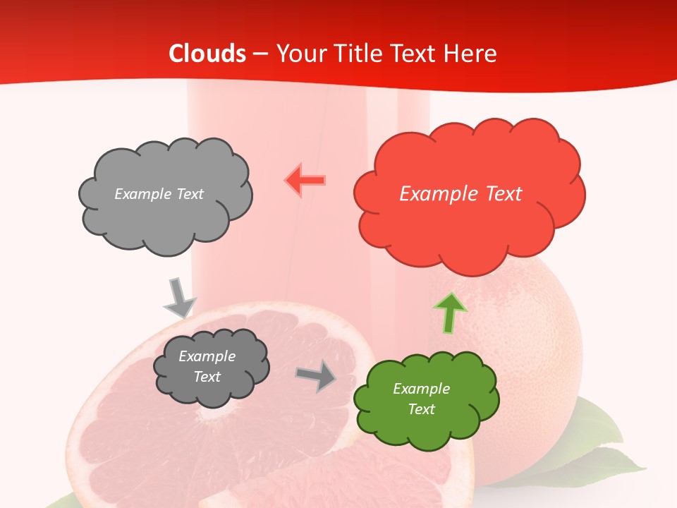Refreshment Straw Fresh PowerPoint Template