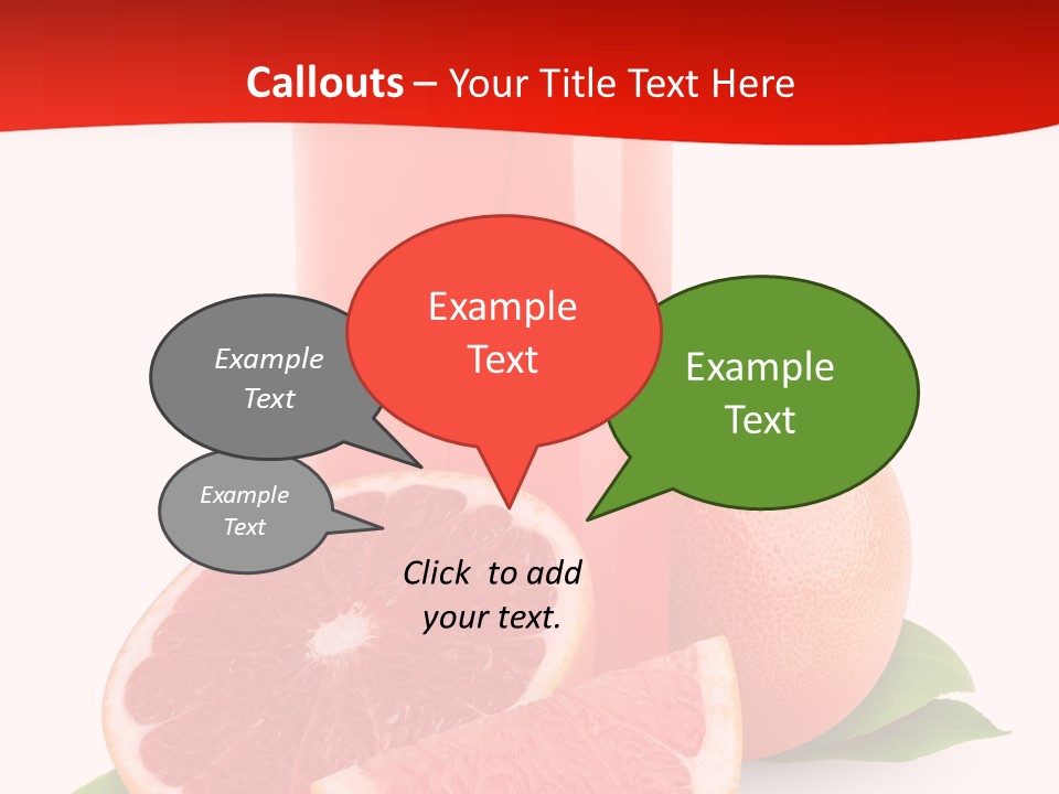 Refreshment Straw Fresh PowerPoint Template