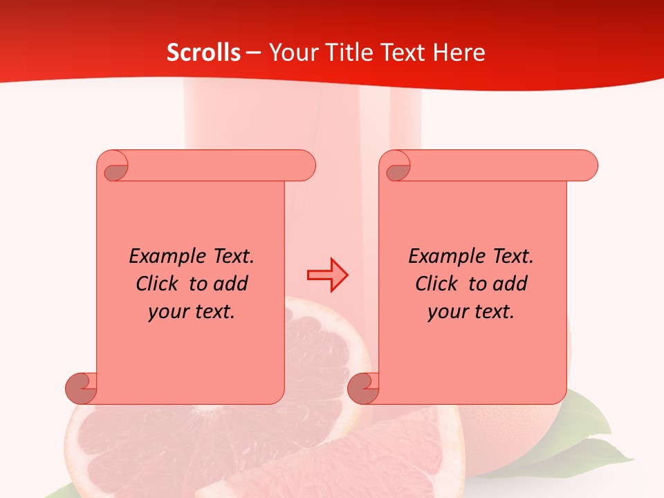 Refreshment Straw Fresh PowerPoint Template