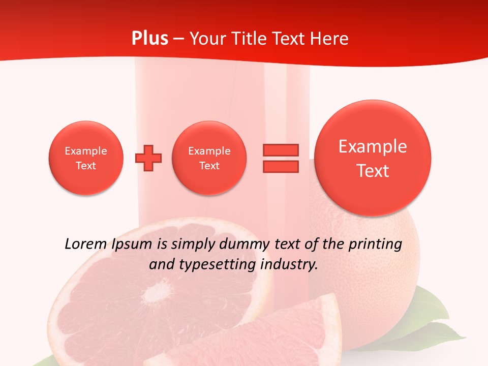 Refreshment Straw Fresh PowerPoint Template