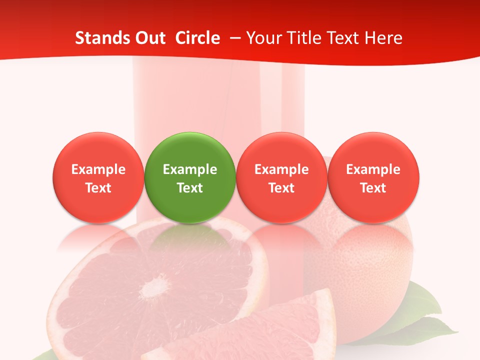 Refreshment Straw Fresh PowerPoint Template