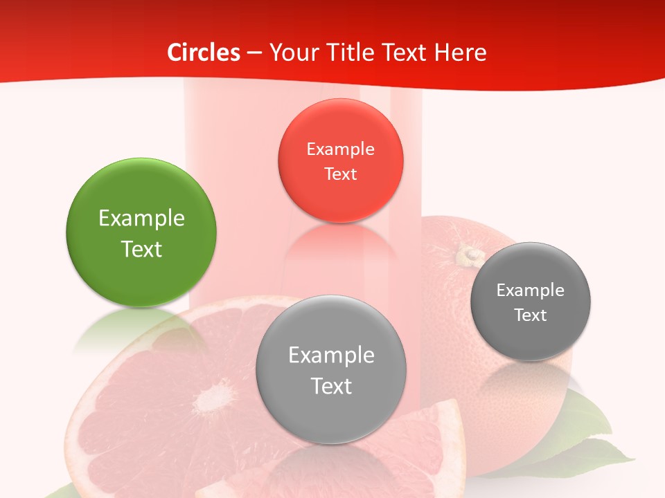 Refreshment Straw Fresh PowerPoint Template