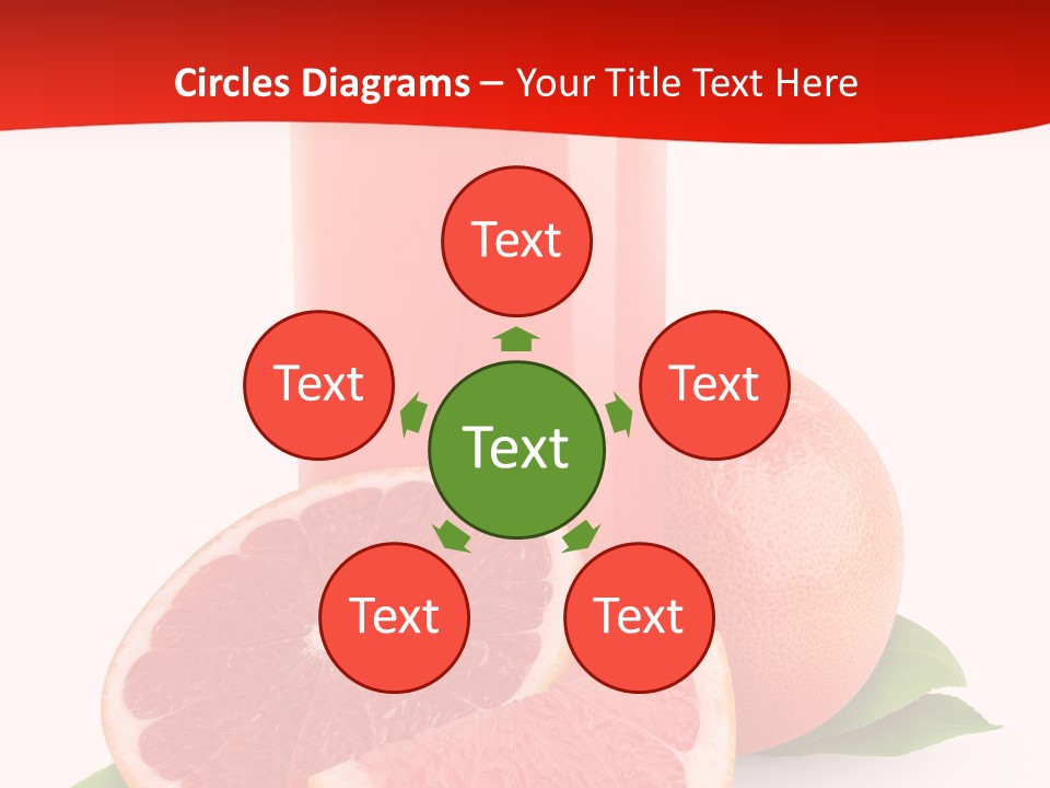Refreshment Straw Fresh PowerPoint Template
