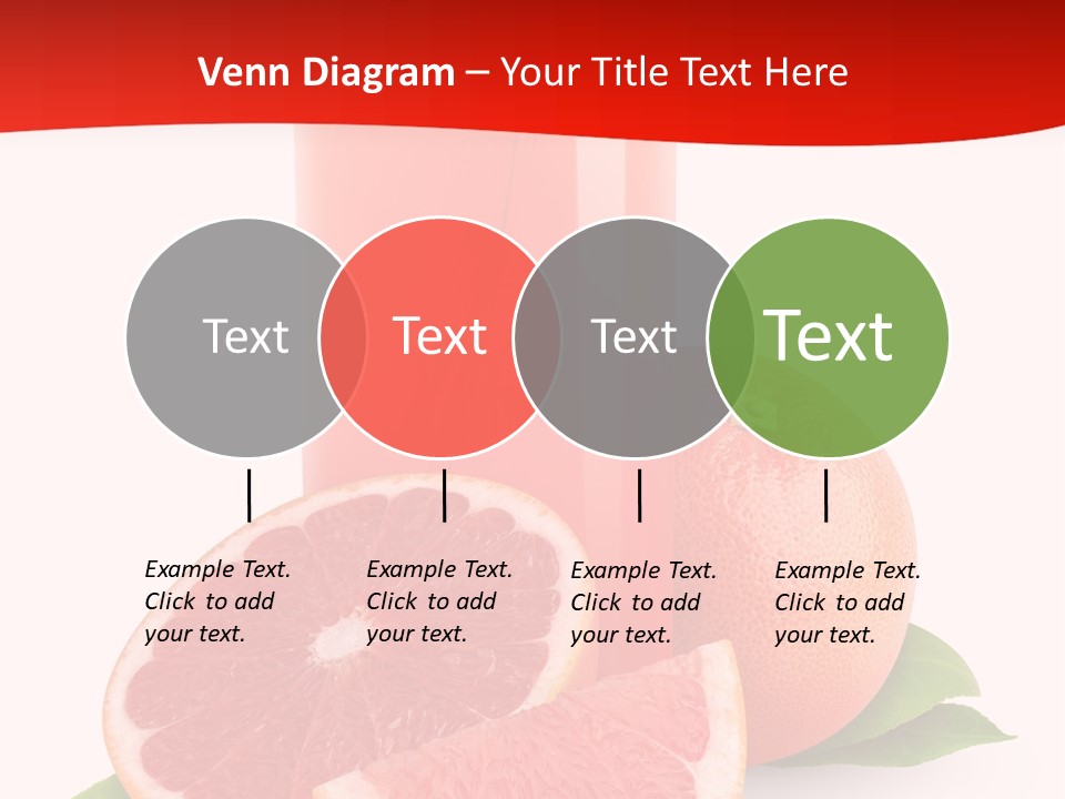 Refreshment Straw Fresh PowerPoint Template