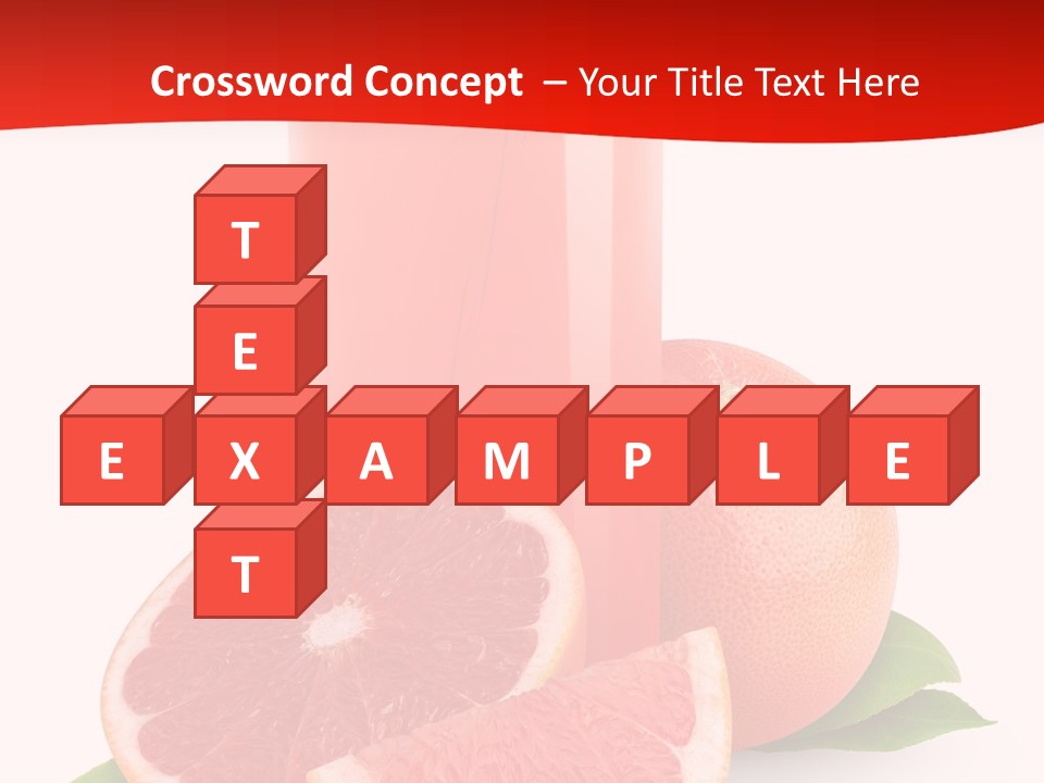 Refreshment Straw Fresh PowerPoint Template