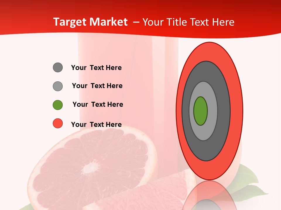 Refreshment Straw Fresh PowerPoint Template