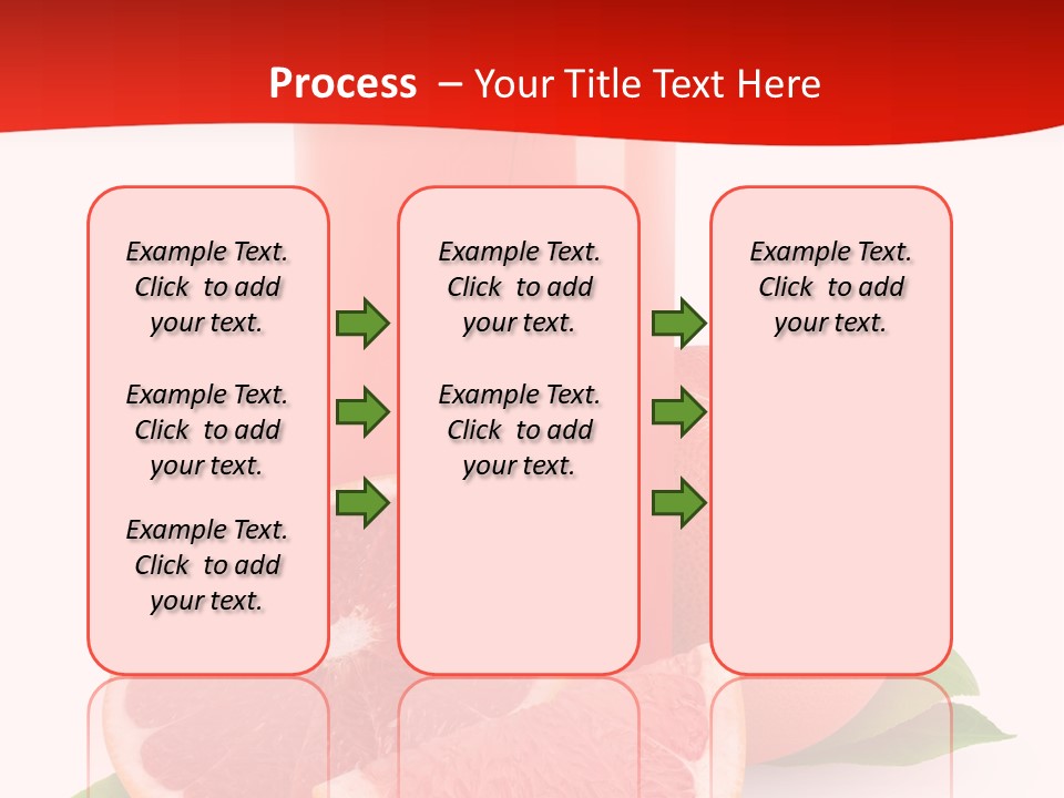 Refreshment Straw Fresh PowerPoint Template