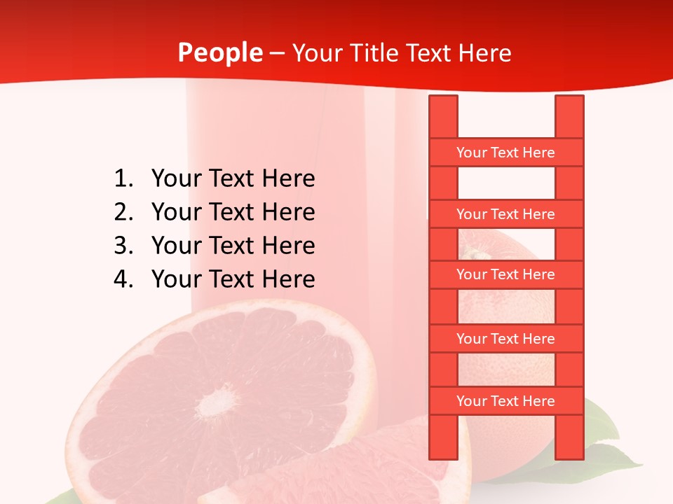 Refreshment Straw Fresh PowerPoint Template