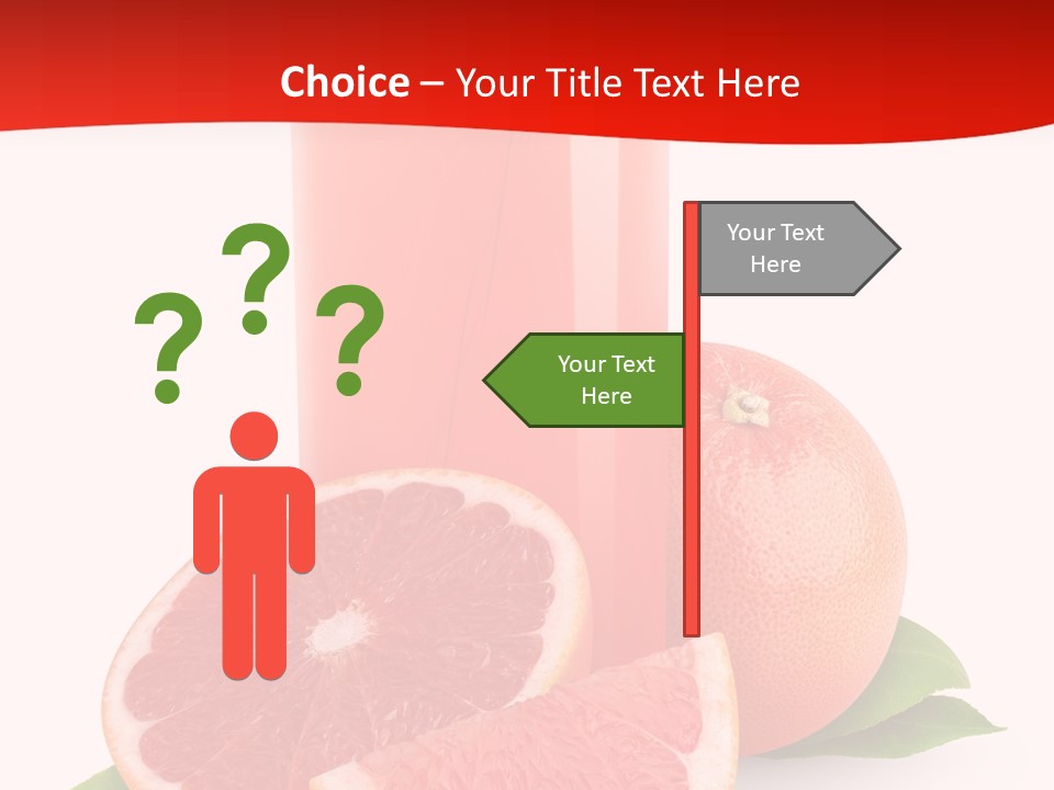 Refreshment Straw Fresh PowerPoint Template