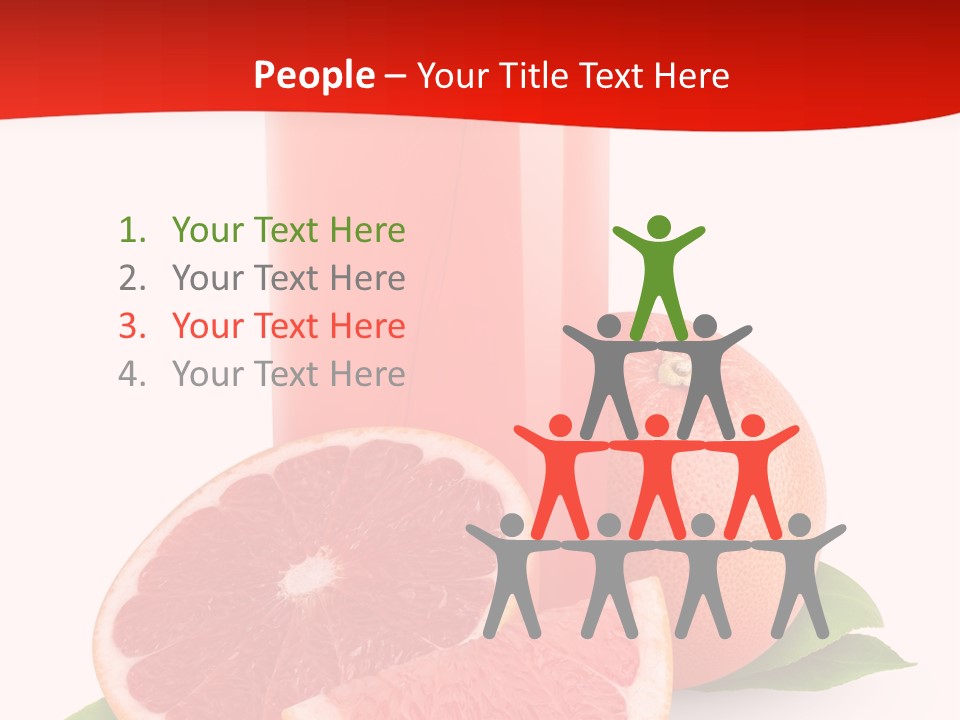 Refreshment Straw Fresh PowerPoint Template