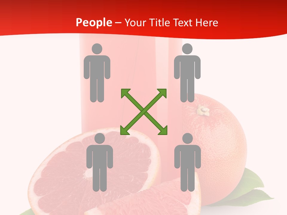 Refreshment Straw Fresh PowerPoint Template